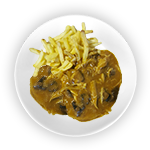 South Indian Garlic Chicken & Chips 